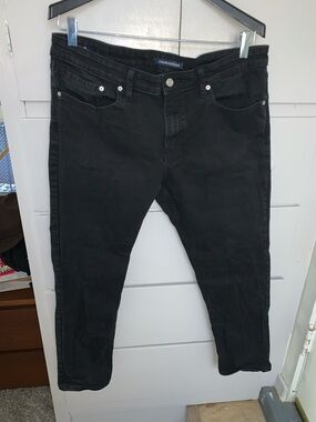 Calvin Klein Black Straight-Leg Jeans
